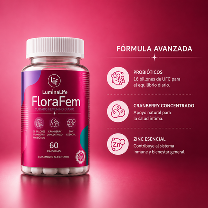 Flora Fem - Equilibrio Probiótico y Salud Íntima Femenina